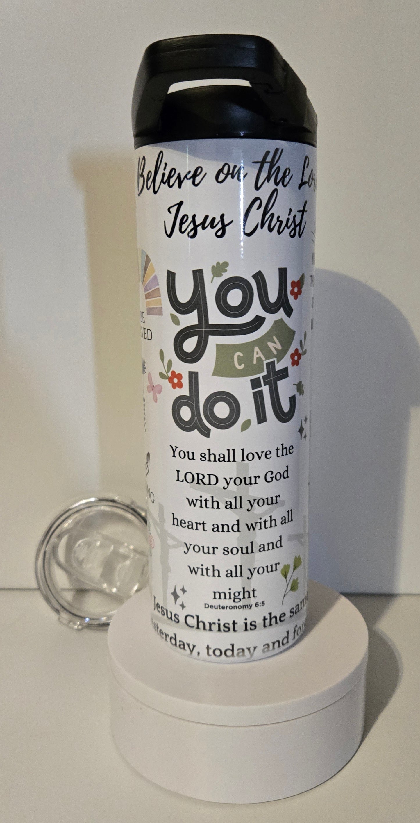 20oz Duo Tumbler "You can do it" God Tumbler